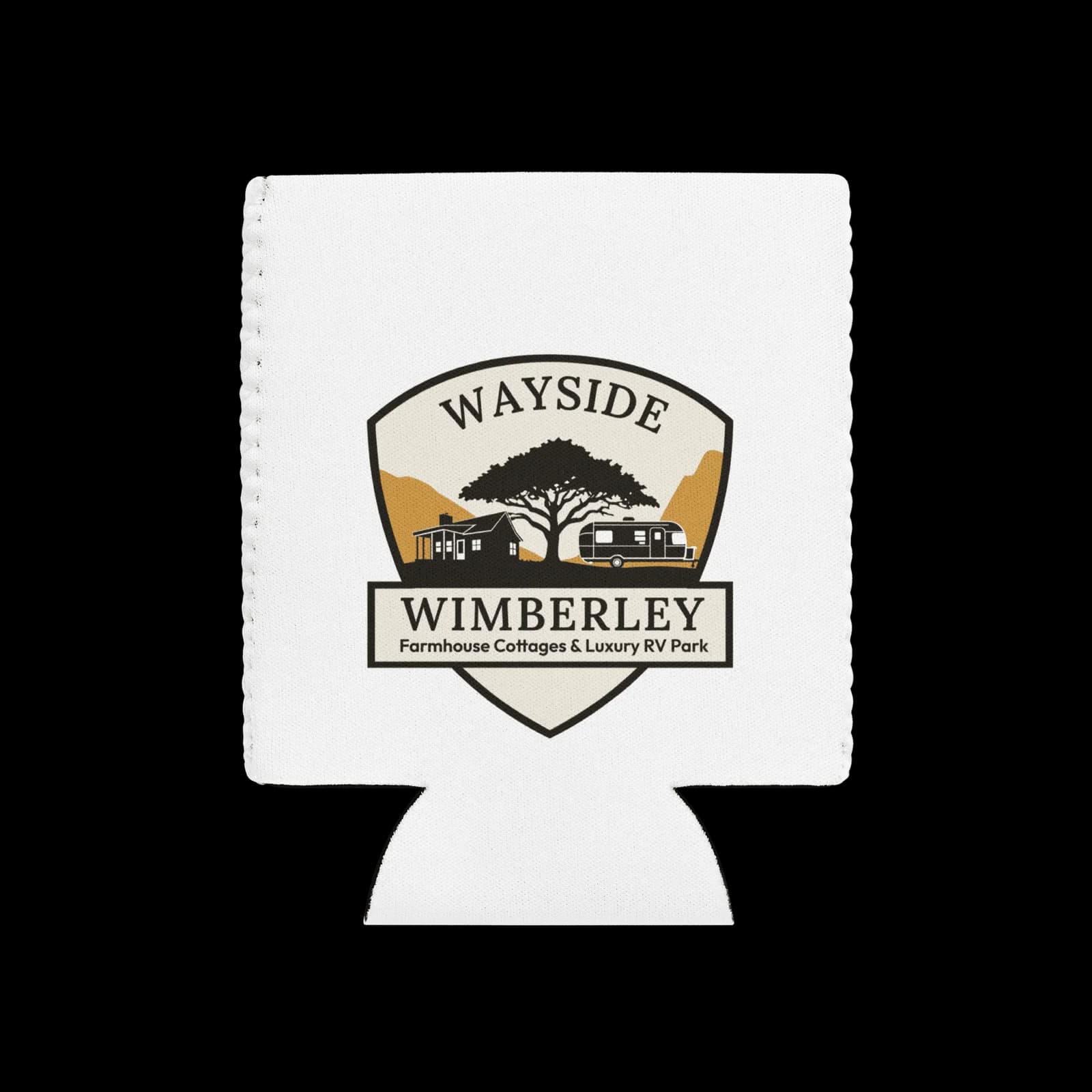 Wayside Wimberley logo Can Cooler