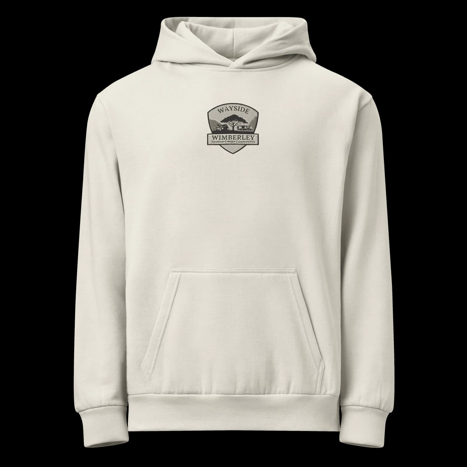 Wayside Wimberley logo Urban Garment-Dyed Hoodie