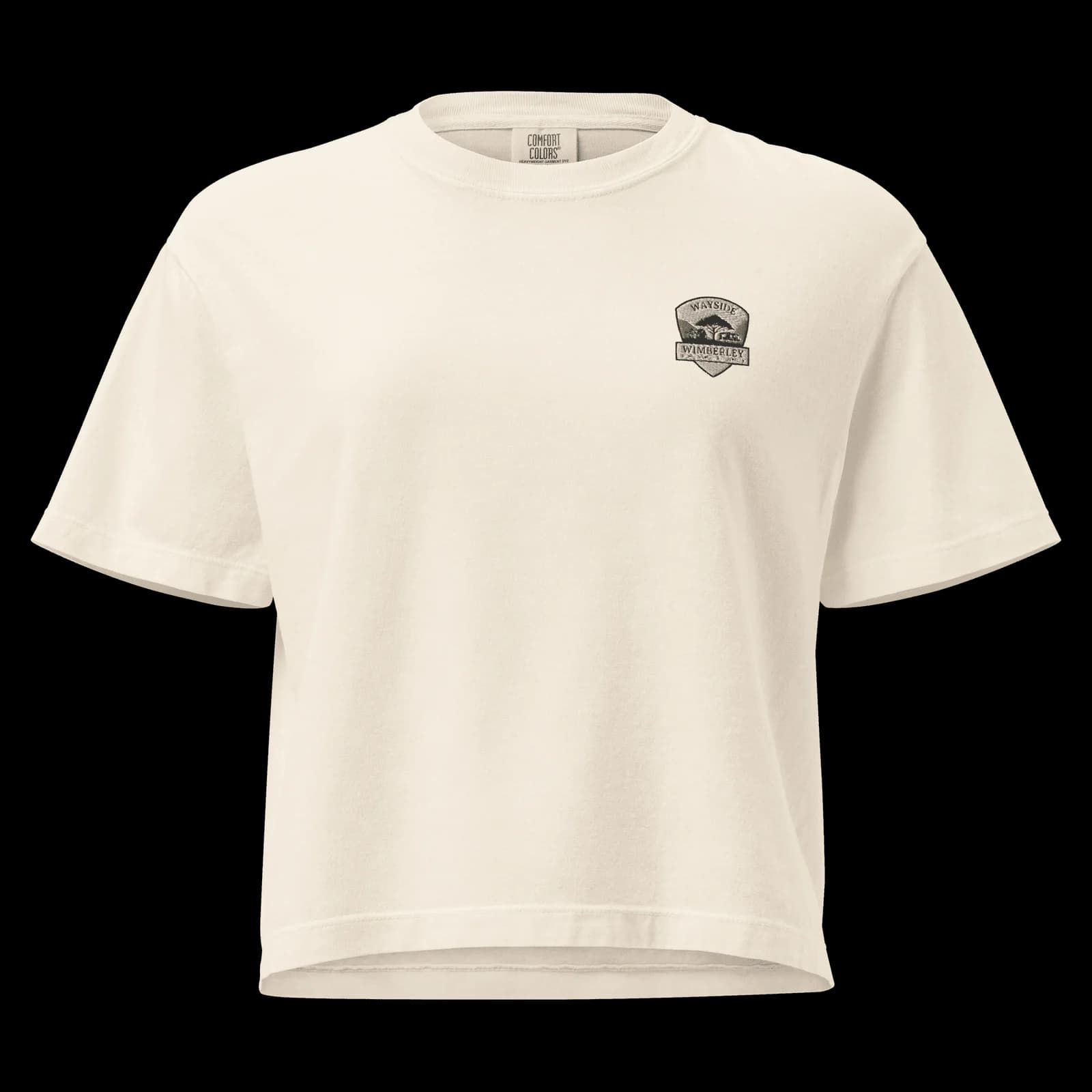 Wayside Wimberley logo Women's Heavyweight Boxy Tee