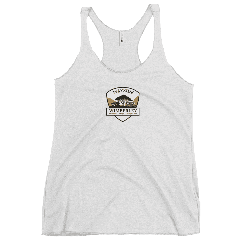 Wayside Wimberley logo Women's Racerback Tank