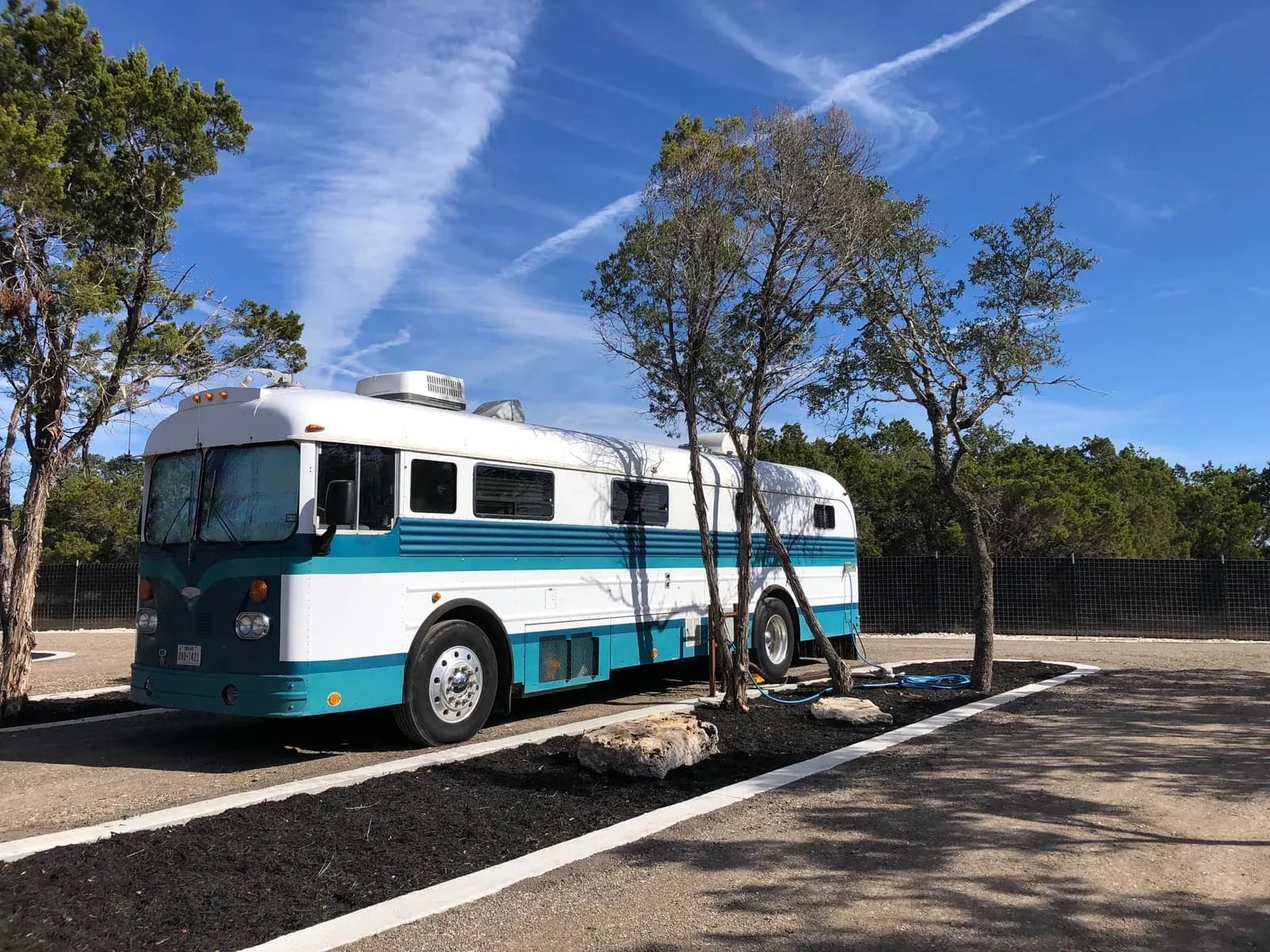 Vintage RV at Wayside Wimberley hill country RV park