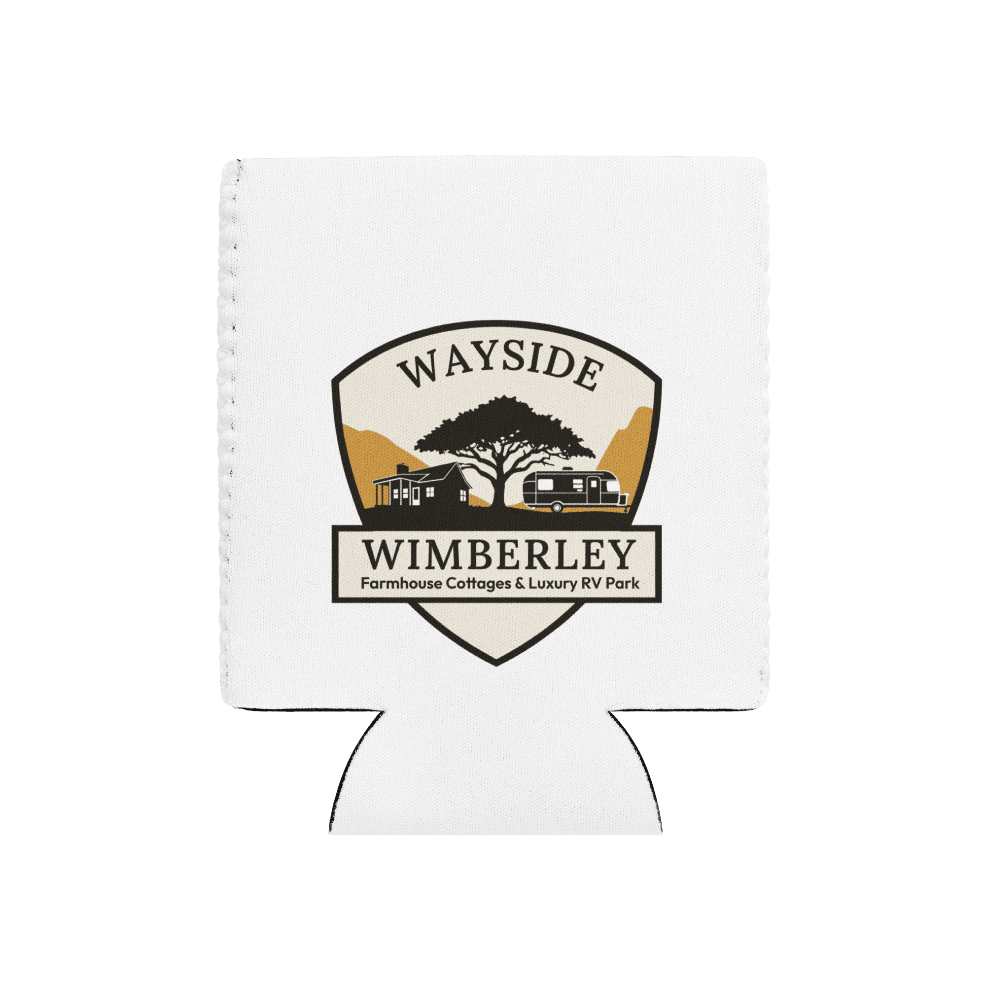 Wayside Wimberley logo Can Cooler
