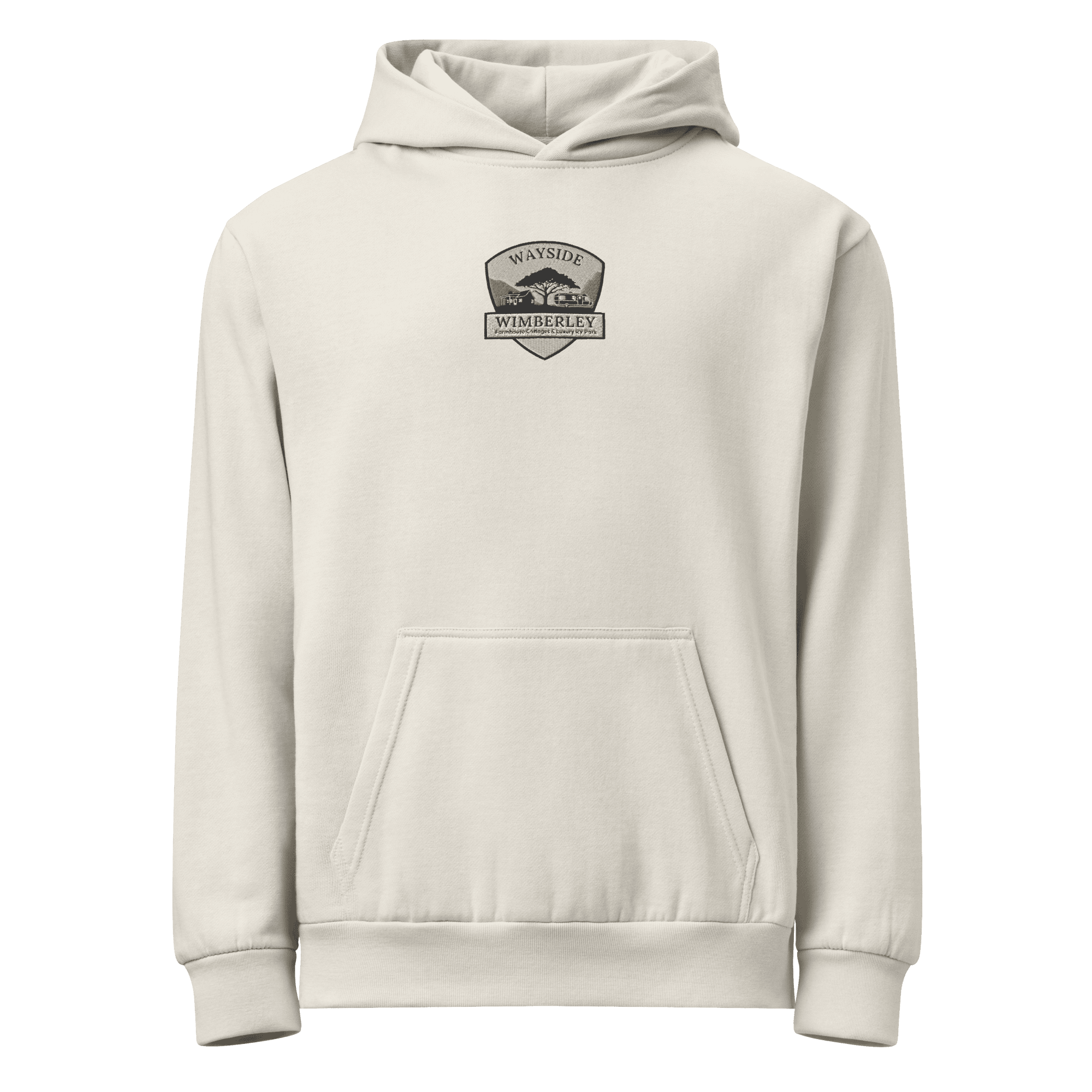 Wayside Wimberley logo Urban Garment-Dyed Hoodie