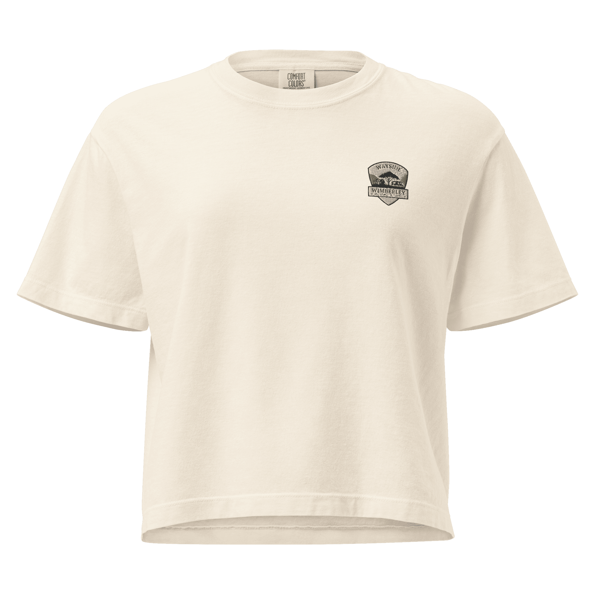 Wayside Wimberley logo Women's Heavyweight Boxy Tee