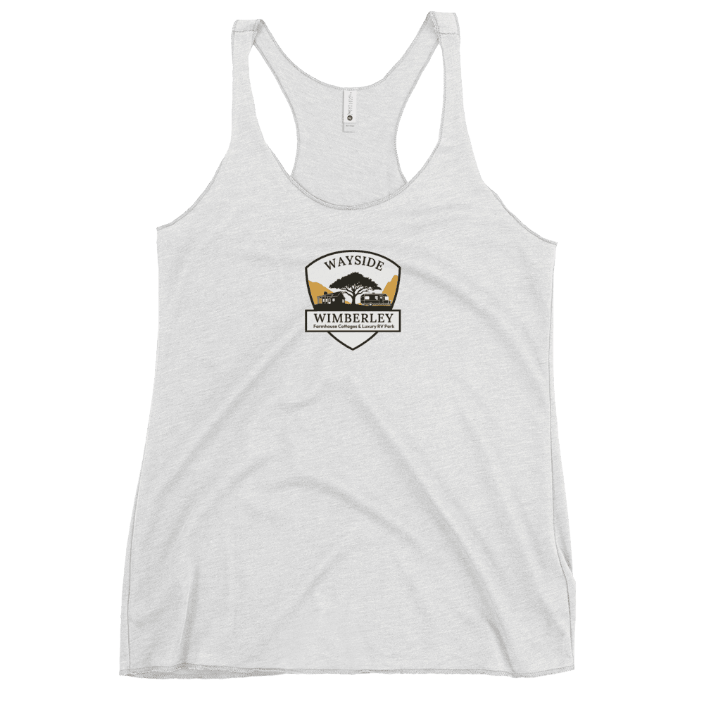 Wayside Wimberley logo Women's Racerback Tank